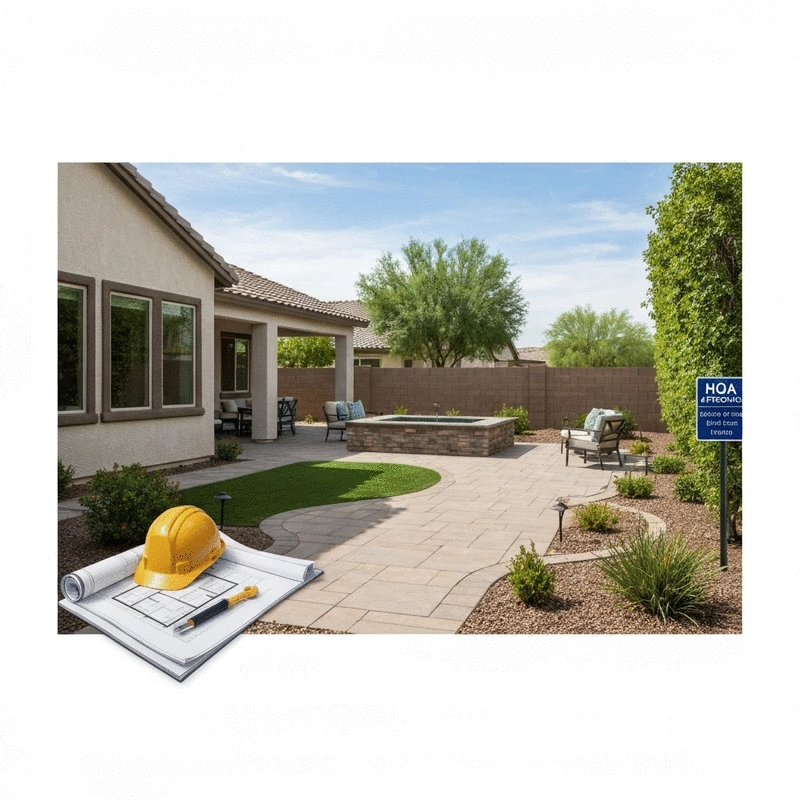 Queen Creek Backyard Remodeling: Navigating HOA Approvals & Permits