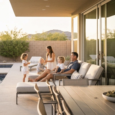 Patio lifestyle imagery