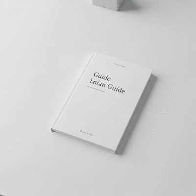 Digital guide or eBook mockup