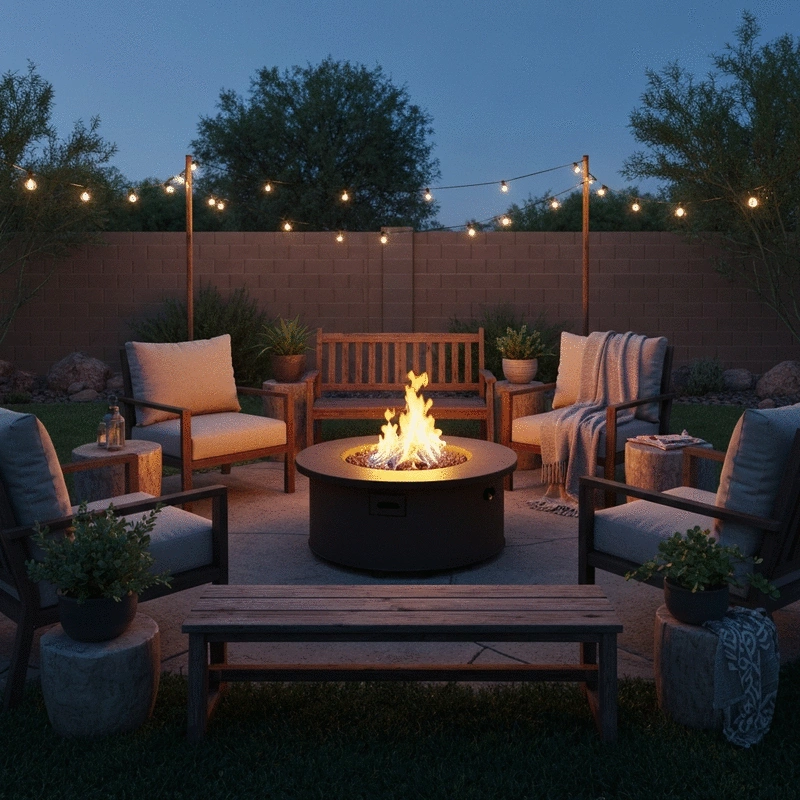 Modern Fire Pit Ideas for Queen Creek Evening Gatherings