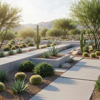 Desert landscaping design