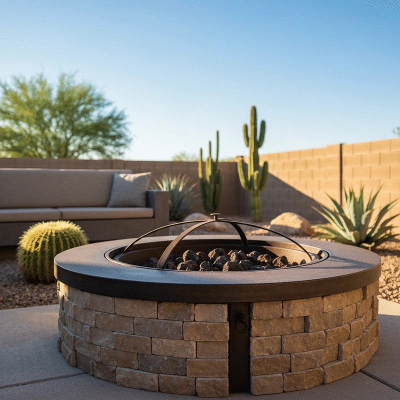 Best Materials for Durable Fire Pits in Queen Creek Heat