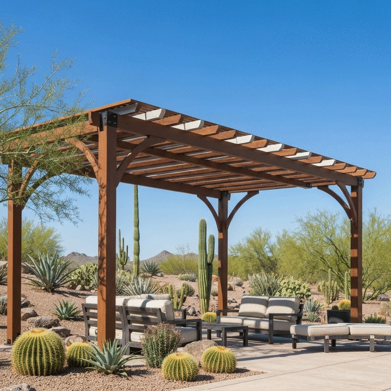 How to Choose the Right Pergola Material for Arizona Desert Heat