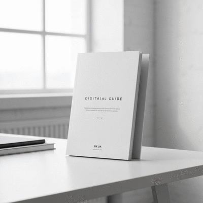 Digital guide or eBook mockup