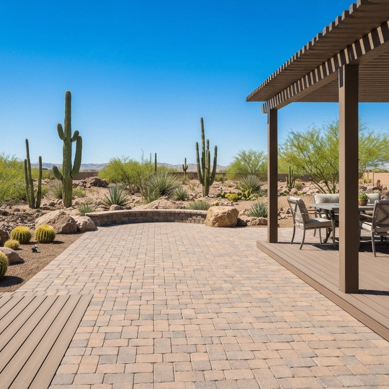 Best Patio Materials for Queen Creek AZ Desert Heat in 2026