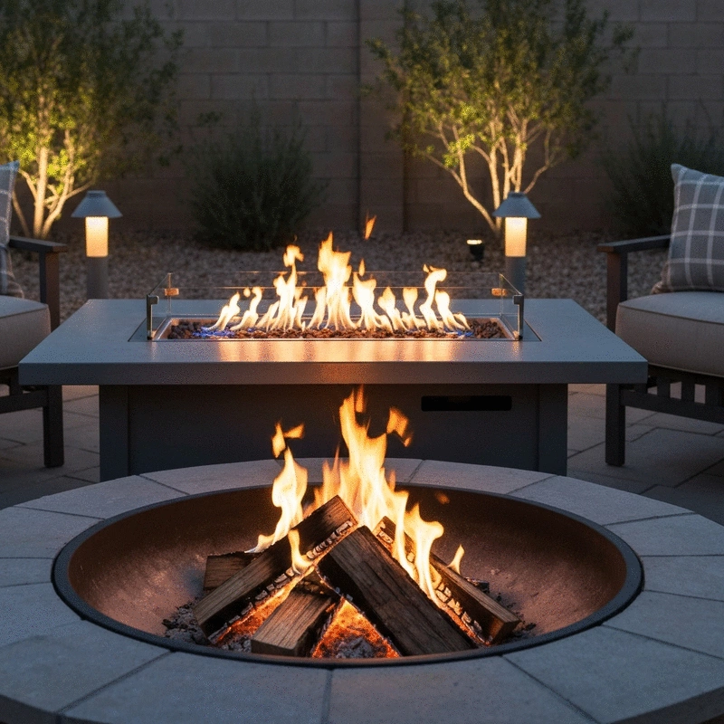Gas vs Wood Fire Pits: Best Choice for Queen Creek Homeowners